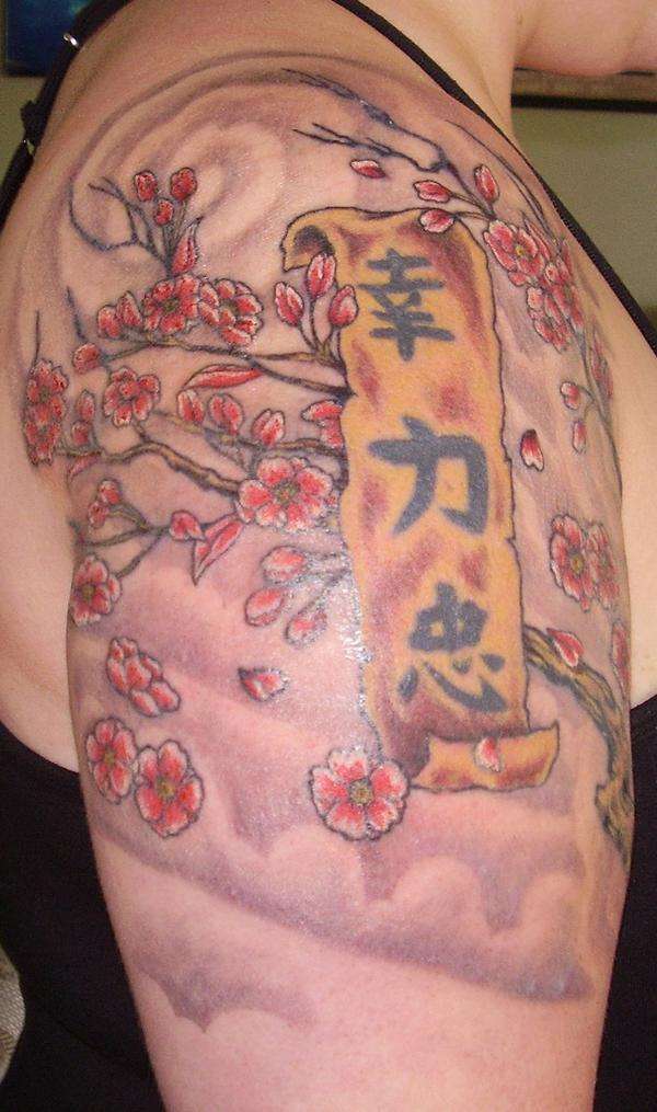 Cherry Blossom Sleeve tattoo