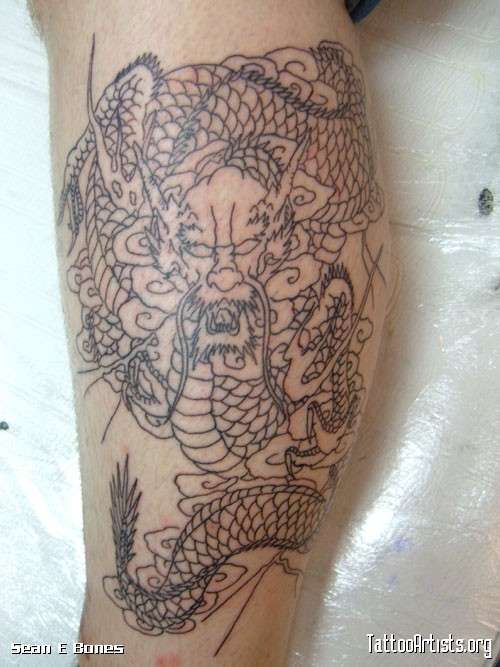 Unfinshed dragon tattoo