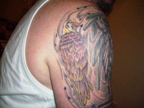 dog warriors eagle god tattoo