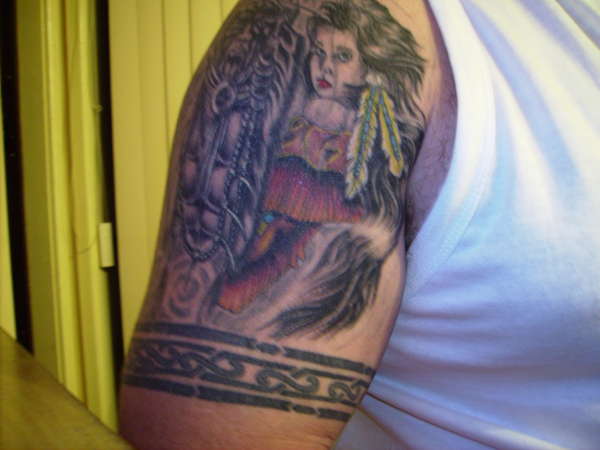 dog warriors wife tattoo