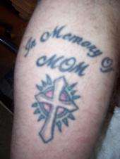 memorial cross tattoo
