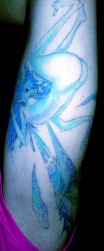 pressed fairy tattoo