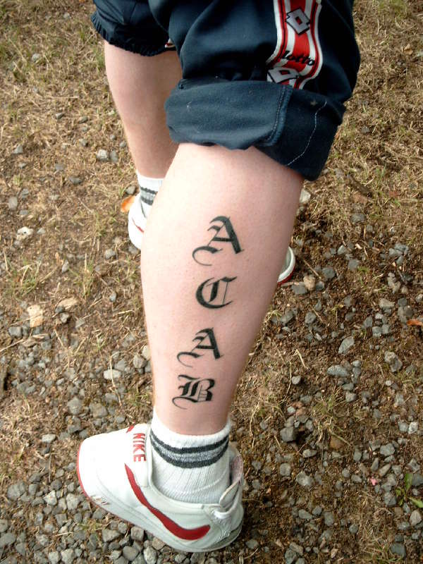 A.C.A.B. tattoo