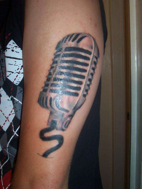 Microphone Tattoo tattoo