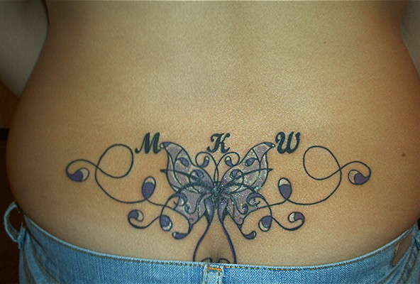 My first Tattoo of a butterfly tattoo