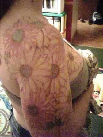 Sleeve of Flowers tattoo
