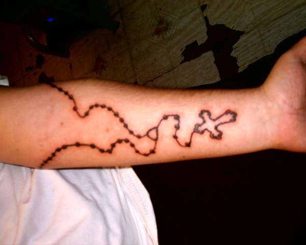 rosary tattoo