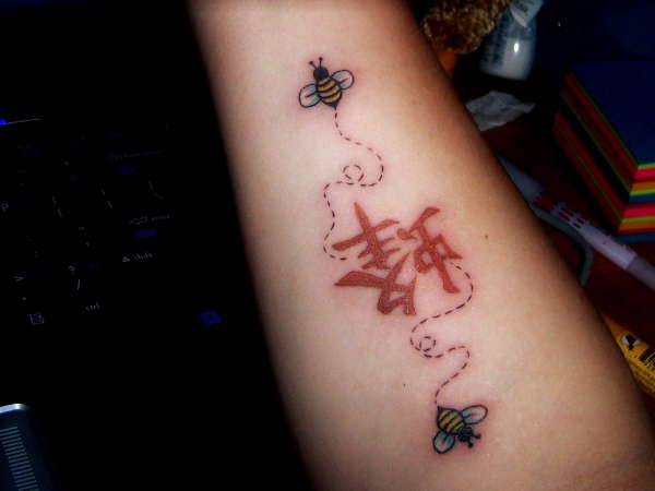2nd tattoo: bees tattoo