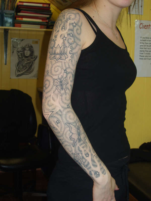 B&G sleeve tattoo