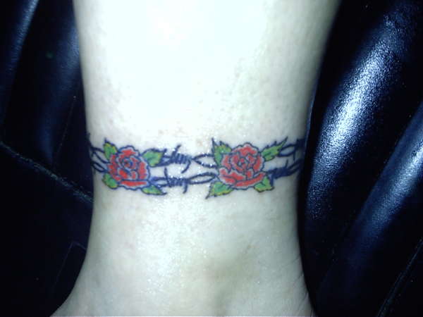 Ankle piece tattoo