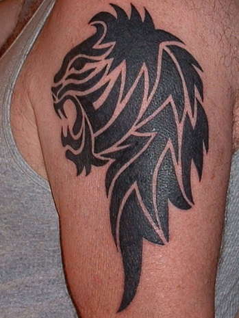Lion - tribal tattoo