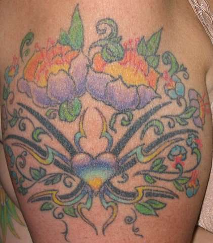 Tribal N Floral from Holister tattoo