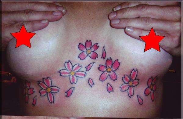 Under Breasts tattoo