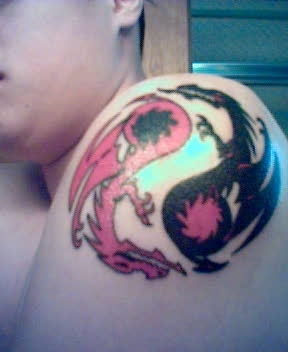 yin yang twins tattoo