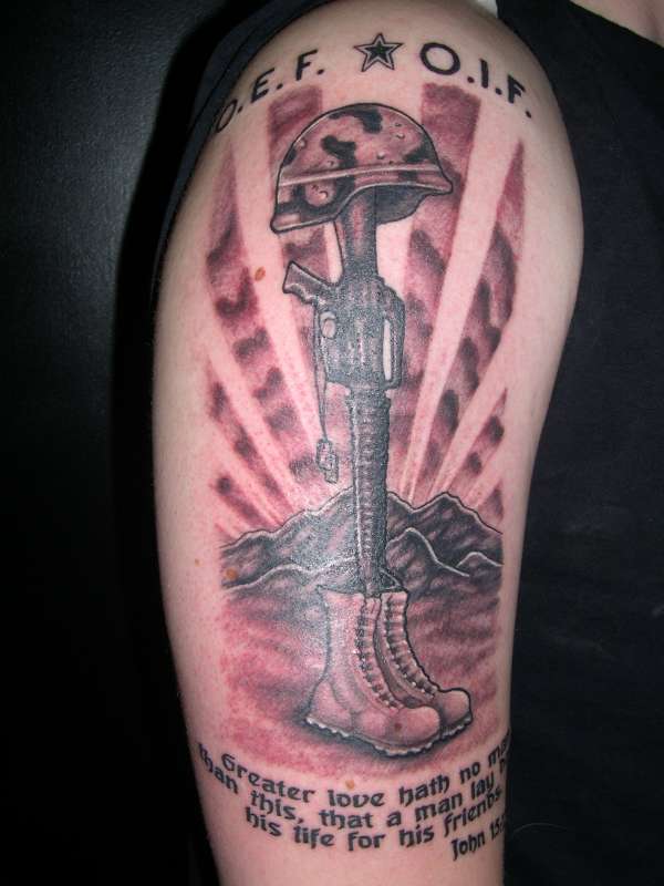 soldiers grave tattoo