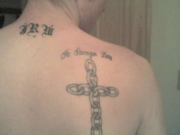 Cross And Chain Tattoo