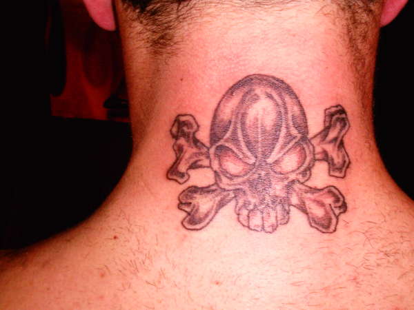 freehand skull on next tattoo