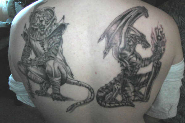Tiger & Dragon tattoo