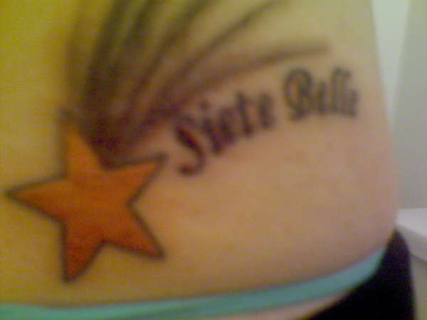shooting star tattoo tattoo