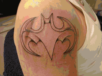 Batman tatoo in  animation tattoo