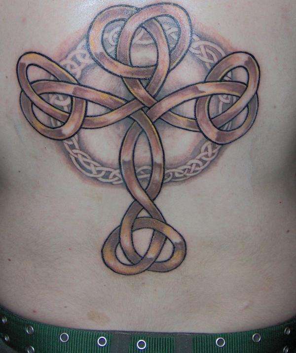 CelticCross-BackPiece tattoo
