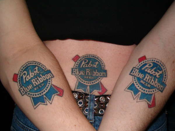 pabst blue ribbon tattoo