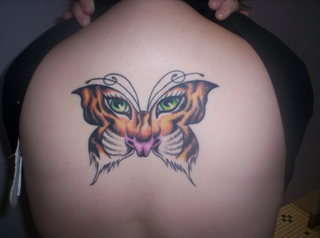 Tiger Butterfly (Angle 2) tattoo