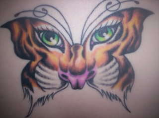 Tiger Butterfly tattoo