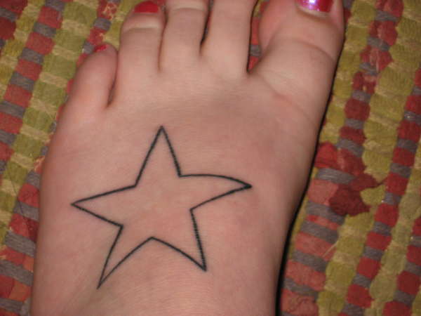star foot tattoo