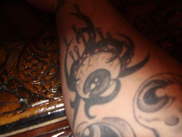 bleeding eyeball tattoo