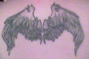 Angel Wingz UnFinished tattoo