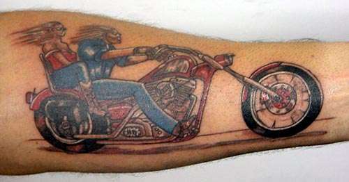 rider tattoo