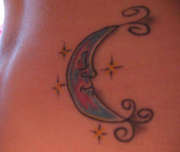 Blue Moon tattoo