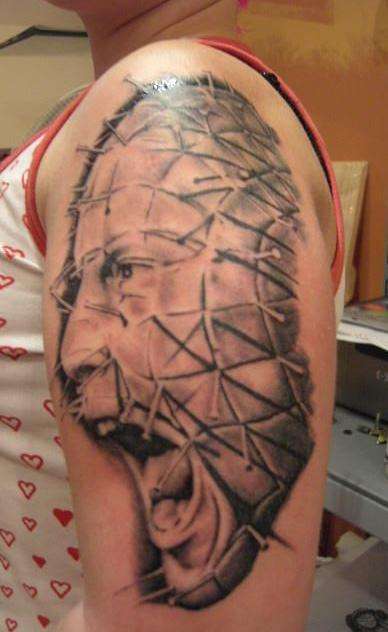 Pinhead by Chris Govier DragonInk in Swansea tattoo