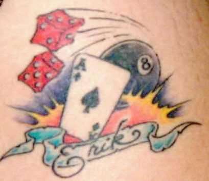 on my right thigh tattoo