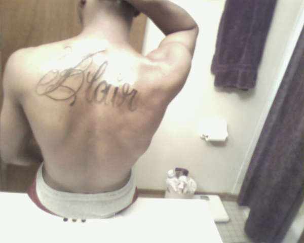 My last name... tattoo