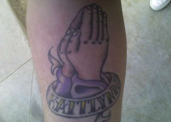 Praying Hands - Kaitlynn tattoo