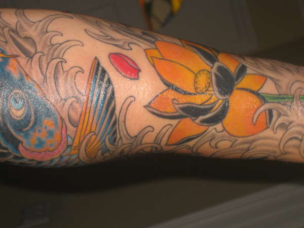 Finished Koi Forearm#3 tattoo