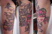Skulls and Vines tattoo
