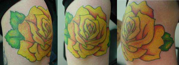 Yellow Rose tattoo