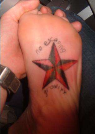 fucked up star tattoo