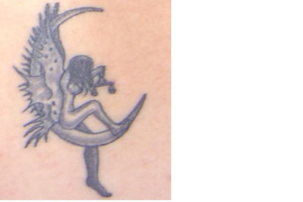 libra moon fairy tattoo