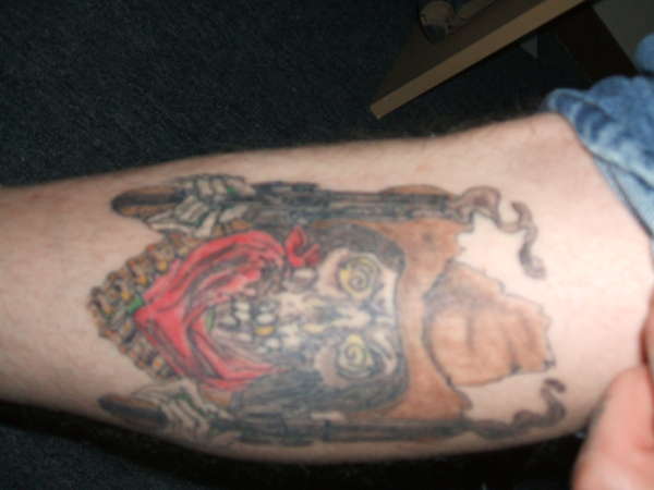 my right inner calf tattoo