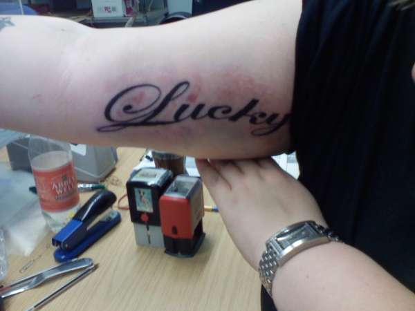 Lucky tattoo