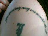Writing tattoo