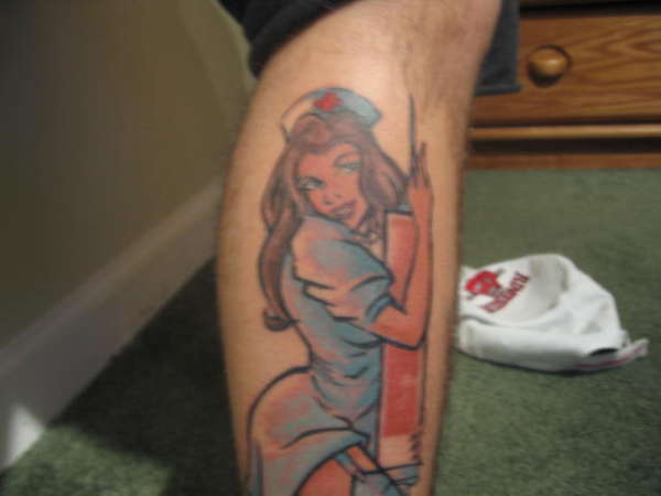 Pin Up Nurse tattoo