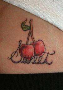 cherry hip tattoo tattoo