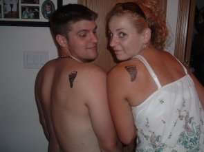 footprints tattoo