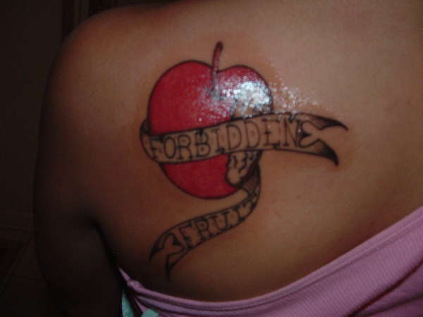 forbidden fruit tattoo