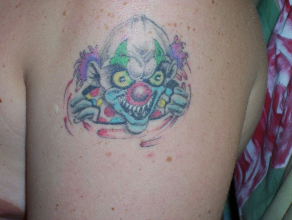 The sneaky clown tattoo
